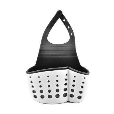 China High Quality Customized Solid Plastic Kitchen Plastic Double Sponge Rack Sink Hanging Cart for sale