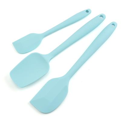 China Viable in Stock 3pcs Silicone Spatula Set Silicone Utensil Set Silicone Baking High Quality Set for sale