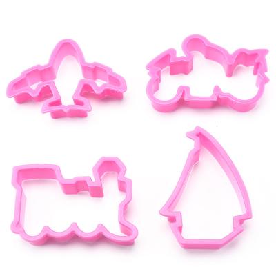 China 4pcs Sustainable Plastic Cookie Cutter for sale