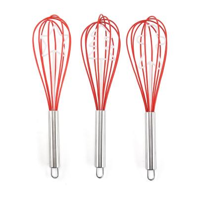 China New Design Viable Silicone 12 Inch Christmas Beater Set 3pcs Silicone Christmas Baking Set Christmas Beater for sale