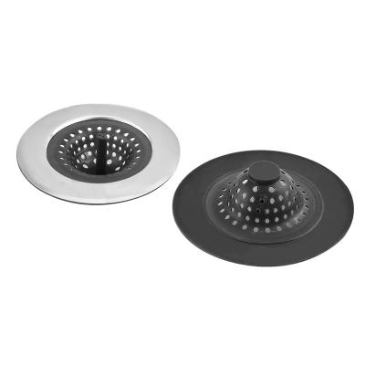 China Large and Mini Silicone Kitchen Sink Strainer Sink Drainer Sink Stopper for sale