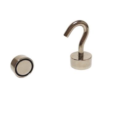 China Industrial Super Strong Neodymium D25 Threaded Hole Magnetic Hook For Sale for sale