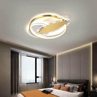 China 2022 Postmodern New Style Leather Design Celling Lamp Set Ultra Thin LED Round Square Fixtures Led Ceiling Lights For Bedroom Decorative for sale