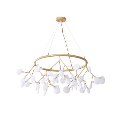 China Modern Gold Round Modern Chandelier Decorated With Lollipop Lamp Holder Zhongshan Lighting for sale