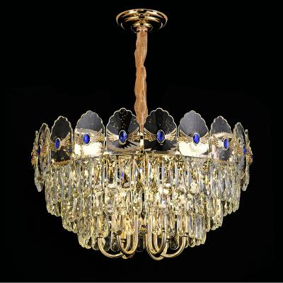 China Gold Designer Room Decoration Chandelier Crystal Modern Ceiling Luxury Round Modern Classic Home for sale