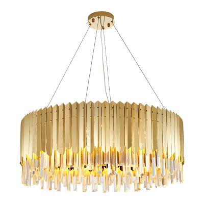 China New Modern Led Luxury Decoration Living Room Ceil Lamp Gold Crystal Chandelier High Light Efficacy Led for sale