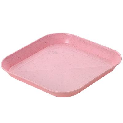 China Sustainable Wheat Straw Table Scraps Dish Bone Cloth Dish Fruit Snack Nuts Dried Fruit Compote for sale