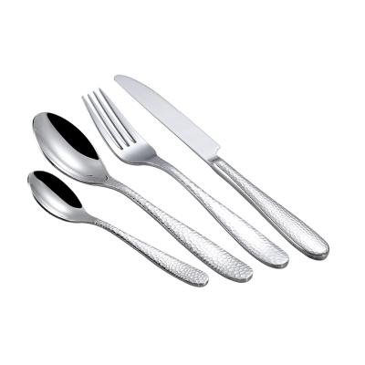 China Stainless Disposable Sliver Handle Cutlery Set, Stainless Steel Primary Colors Flatware for sale