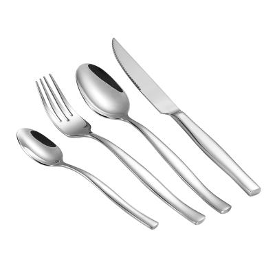 China High Quality Disposable Stainless Steel Hotel Flatware, Spoon Fork Knife Cutlery Set for sale