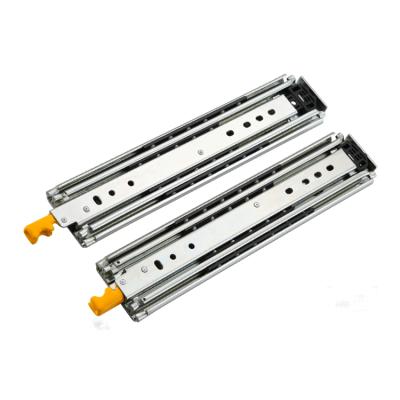 China Modern Heavy Duty Drawer Slides With Lock Full Extension Industrial Latching Drawer Rails Side Runners Mount 200 Kg Load Capacity for sale