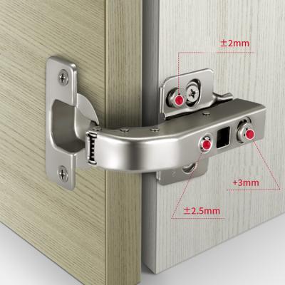 China Modern Soft Narrow Blind Hinge 3D Corner Adjustable Hidden Hinge 90 Degree Open for sale