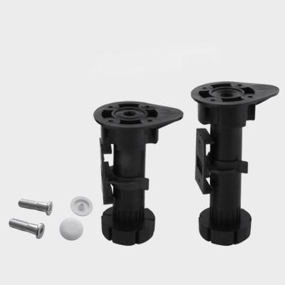 China Height Adjustable Kitchen Cupboard Pedestal Foot Leg Modern Plastic Cabinet Leveling Legs for sale