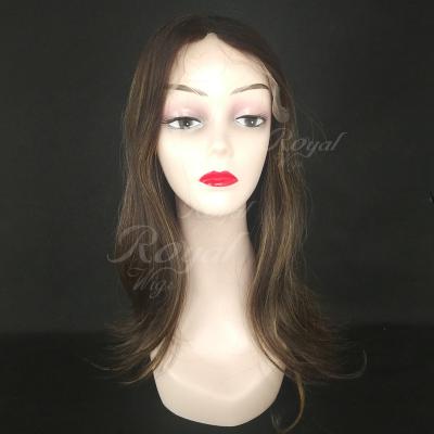 China Wholesale Price Brazilian Virgin Hair Front Lace No Layer Wave Sheitels for sale