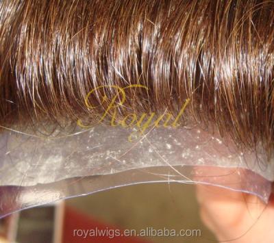 China 100% Cheap Hair Toupee Hair For Man Hair Replacement System for sale