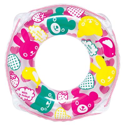 China Smart Plug Cartoon Child Gas Swimming Ring For Kids Aged 3-6 Wholesale PVC Thickened Inflatable Life Buoy for sale