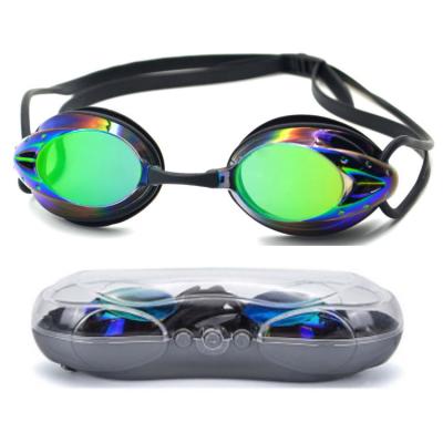 China Universal Waterproof Swimming Goggles Swimming Goggles Colorful Electroplating Swimming Skiing Goggles For Adult for sale