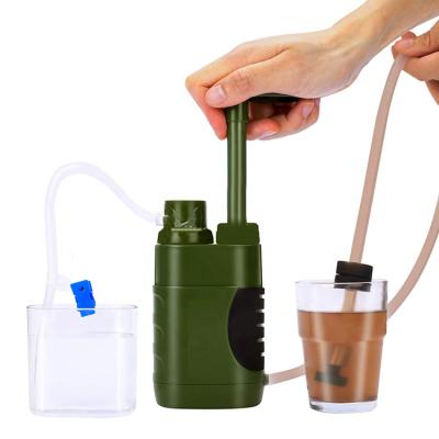 China 2022 Survival Water Filter Cheapest Portable Purifier Filtration System Popular Easy Carry Outdoor Travel Hiking Hiking Camping for sale