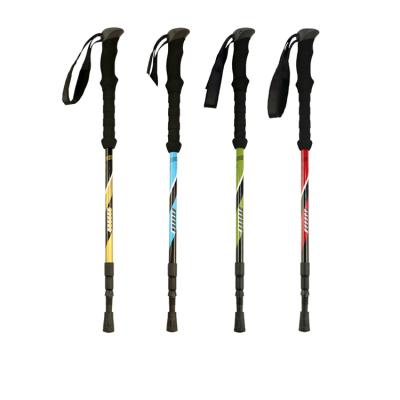 China Durable 6061 Aluminum Alloy Lightweight Lock 3 Section Adjustable Walking Stick for sale