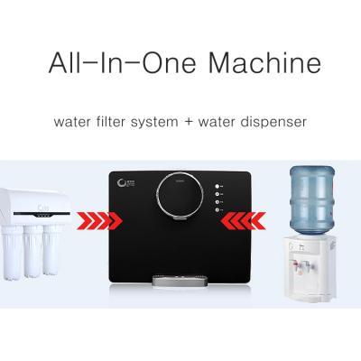 China Household RO Drinking Water Filter Dispenser Table Top Hot And Cold Water Dispenser Reverse Osmosis Water Purifier for sale