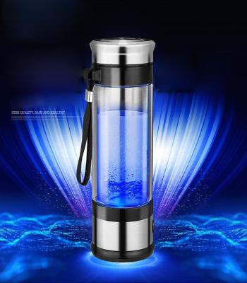 China Platinum Titanium Electrolytic Foil Portable Hydrogen Generator Ionizer For Pure H2 Rich Hydrogen Water Bottle Electrolysis Hidrogen Healthy Anti-Aging Cup 350ML for sale