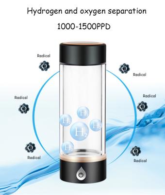 China Titanium Sheet Electrolytic Hydrogen Platinum Rich Alkaline Water Filter Maker Ionizer Portable Machine For Sports Travel Outdoor for sale