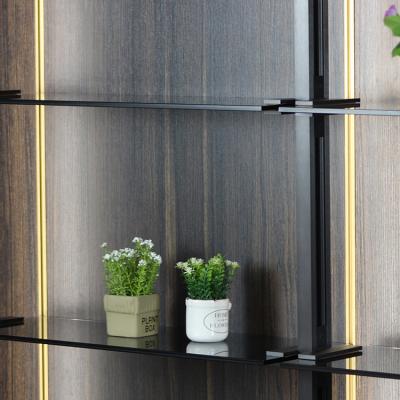 China Viable Plants Retail Store Wall Mounted Rack Multi-Layer Shelving Display Racks And Storage Racks Glass Display Rack for sale