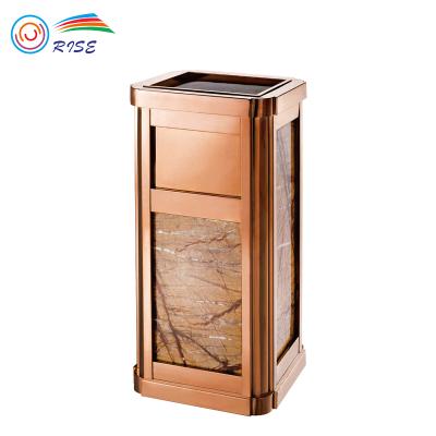 China Hotel Lobby Trash Can Hotel Garbage Bin European Fashion Ash Stored Creative Trash Can for sale