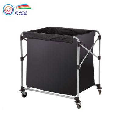 China High Quality Durable 300L Multi-Stream Foldable Collapsible Laundry Cart For Hotel for sale