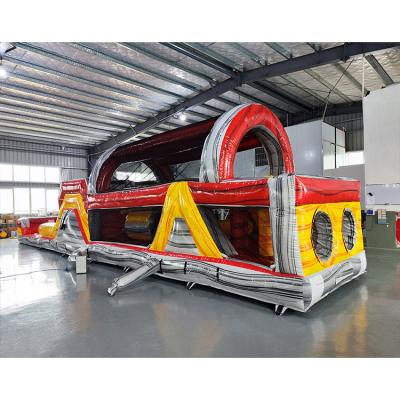 China Outdoor Entertainment Factory Direct Price Giant Inflatable Obstacle Course For Sale for sale