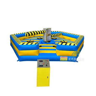 China Outerdoor Amusement 2023 Inflatable Toxic Meltdown Obstacle Outdoor Challenge Game Inflatable 4player Inflatable Meltdown Game for sale