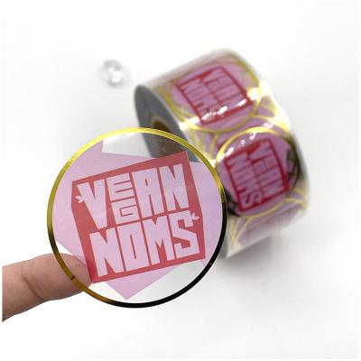 China Waterproof Cute Custom Hot Stamping Labels For Cosmetics for sale