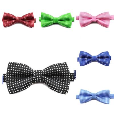 China Dropshipping Viable Dot Neck Bowknot Small Dog Cat Collar Accessories Adjustable Dog Bow Tie for sale