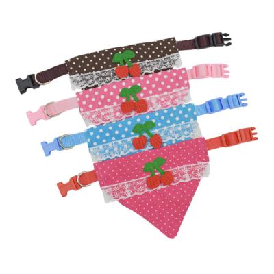 China Dropshipping Viable 4 COLORS Dot Adjustable Pet Dog Cat Puppy Dog Bandana Bandana Scarf for sale