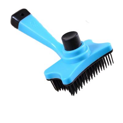 China Self-cleaning Dog Cat Hair Teddy Bear Hair Dropshipping Pet Bath Viable Grooming Comb Dog Brush for sale