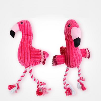 China Viable Shape Dog Flamingo Dropshipping Puppies Pet Squeaky Chew Toy for sale