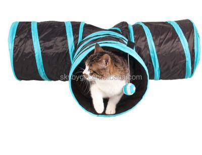 China Dropshipping Ring Three Way Can Be Viable Pet Folded Puzzle Toy Barrel Bed Cat Passage Tunnel for sale