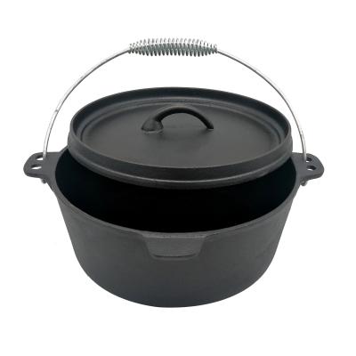 China Durable Good Quality Non-stick Outdoor Camping Cookware Oven For Camping Dutch Cast Iron Fire for sale