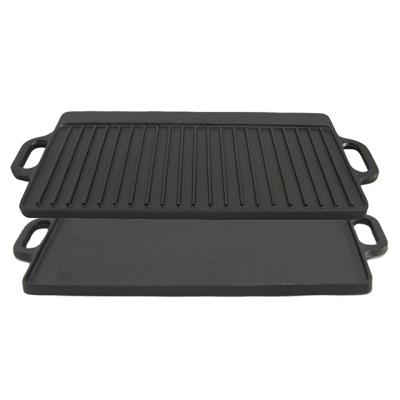 China Cookware Sustainable Grill Factory Price Factory Price Pre-Seasoned Cast Iron Griddle for sale