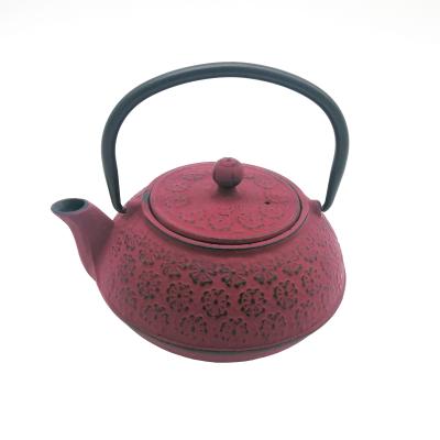 China China Factory Sustainable Tea Kettle Enamel Cast Iron Teapot With LFGB BSCI Passed for sale