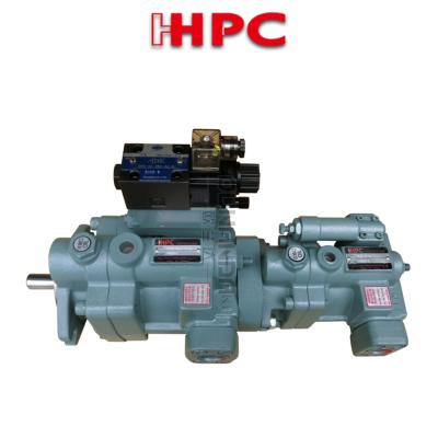 China Taiwan HHPC energy-saving tandem plunger pump PP100-A3-F-R-2B+P16/P22/P36-A3-FR tandem hydraulic piston pump for sale