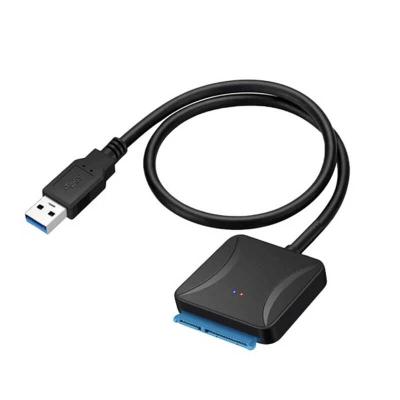 China Plastic USB 3.0 to SATA Adapter Converter Cable 5Gbps for 2.5 3.5 Laptop Hard Disk Drive SATA HDD SDD for sale