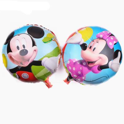 China 18 Inch Mickey Mouse And Minnie Donald Duck Round Heart Graduation Foil Helium Balloon Birthday /Wedding Party Decor/Gifts For Kids Toy Birthday Party Decorations for sale