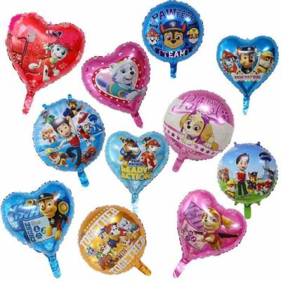 China Birthday /Wedding Party Decor/Gifts 18 Inch Cartoon Dog Kids Birthday Party Decoration Aluminum Foil Balloon for sale