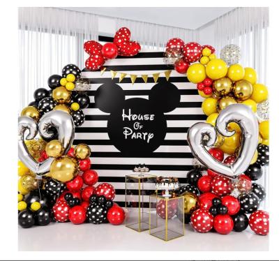 China Latex Globos Garland Balloon Set Cartoon Foil Arch Princess Girl Boy Kid Mubarak Ramadan Eid Baby Shower Mickey Minnie Mouse Party Props Decor for sale