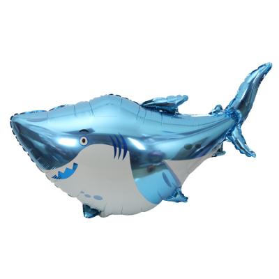 China Foil Shark Balloon Fish Inflatable Toy Fish Party Wedding Birthday Place Toy Ball for sale