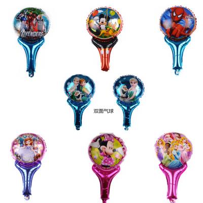 China New Year's Eve Birthday /Wedding Party Decor Dance Hand Stick/Student Gifts Foil Princess Cartoon Frozen Hand Stick Wholesale for sale