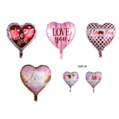 China 18 Inch Heart Birthday /Wedding Party Decor/Gifts Shape I Love You Te Amo Helium Foil Balloons Globos Wholesale Valentine's Day Balloons Party Wedding Decoration for sale