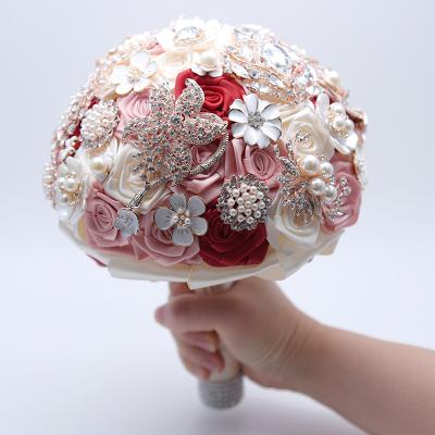 China Popular WeddingParty Wedding Supplies Artificial Flowers Wedding Bouquet Wedding Bridal Bouquets For Bride for sale