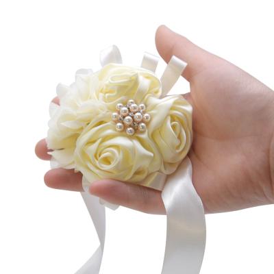 China Wedding Party Decor Bride Wedding Wrist Flower Bridal Props Bridal Bridesmaid Wrist Flower for sale