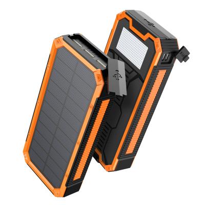 China Dual Output Ports + Universal 50000 Mah Solar Power Bank 2 Wireless Solar Powerbank 30000 Mah Waterproof Solar Charger for sale